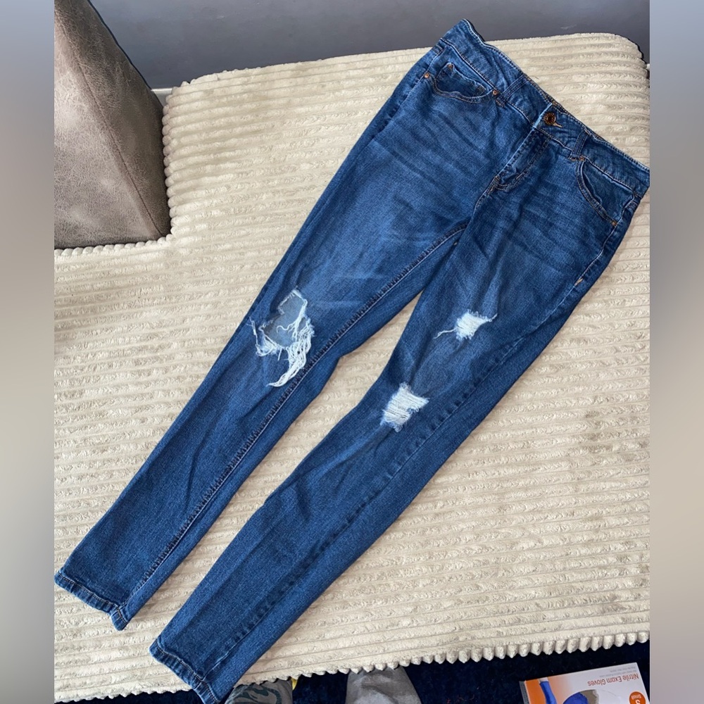 👖💛 Women's Refuge Distressed Skinny Jeans - Size 8